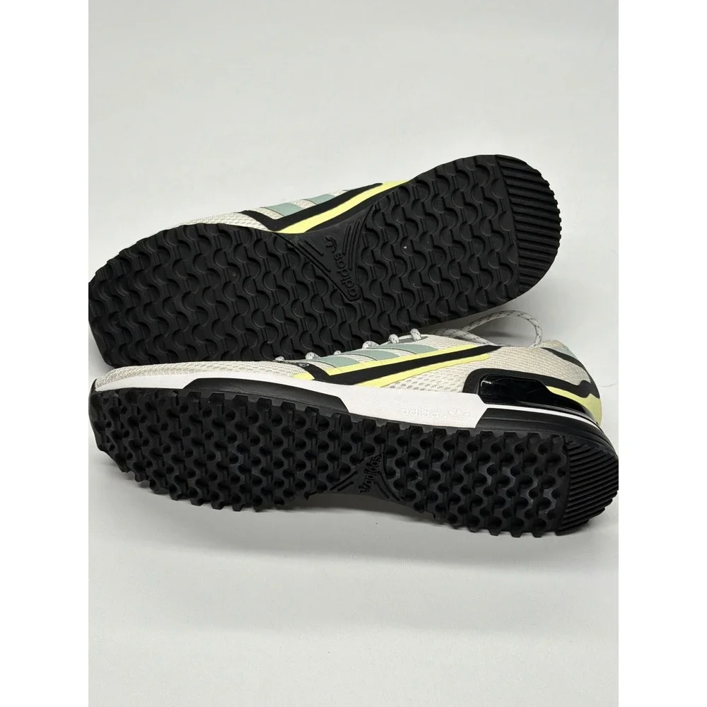 Adidas ZX 750 HD Men's Sneakers Off White‎ Light Green Black Yellow Size 9